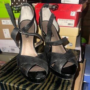 Elegant Black Strappy Heels